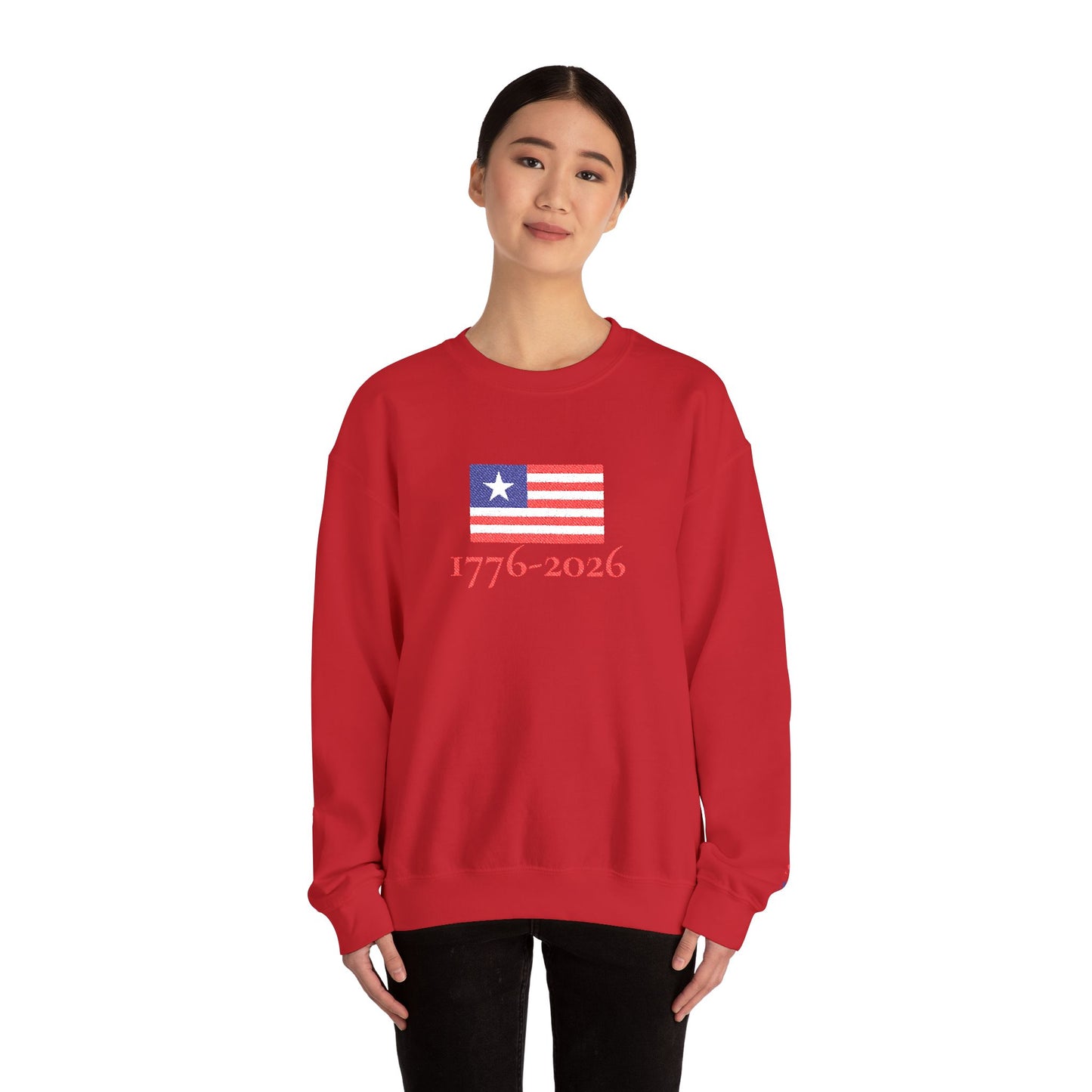 USA  1776–2026 Patriotic Crewneck Sweatshirt