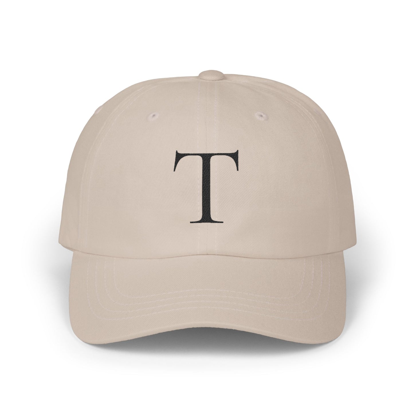 Wear My Story Embroidered Initial Hat - Letter T on the Classic Dad Cap