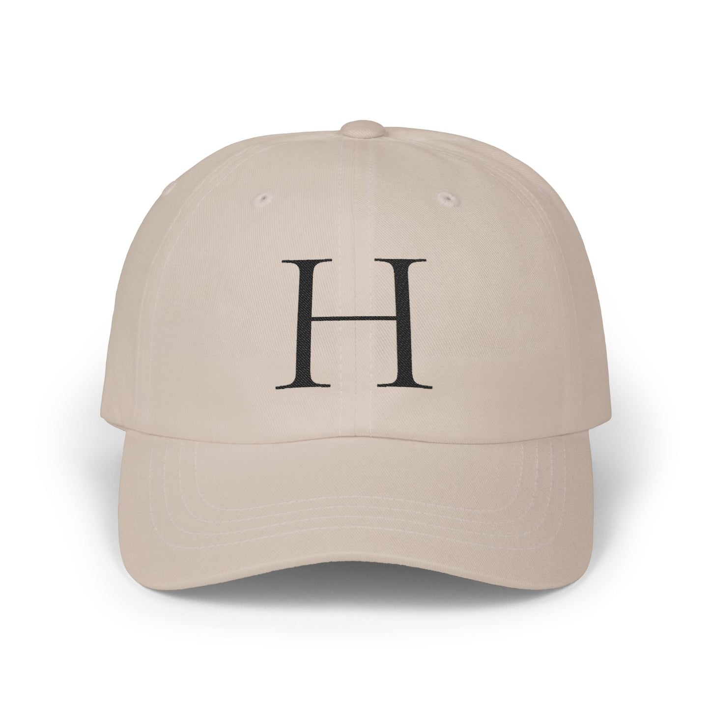 Wear My Story Embroidered Initial Hat - Letter H on the Classic Dad Cap
