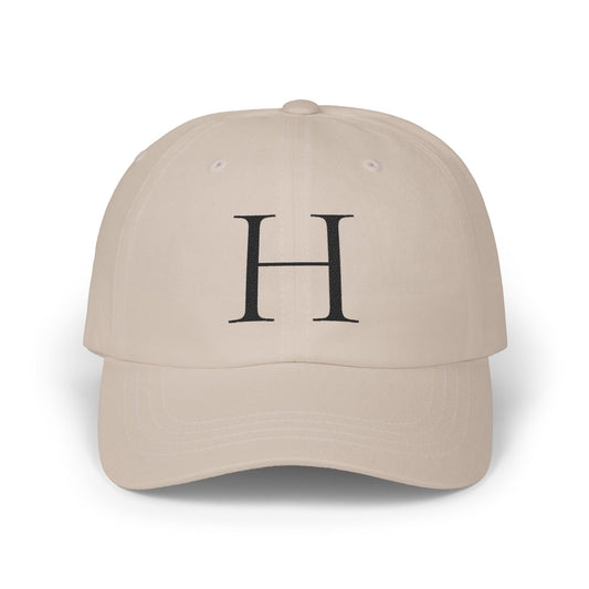 Wear My Story Embroidered Initial Hat - Letter H on the Classic Dad Cap