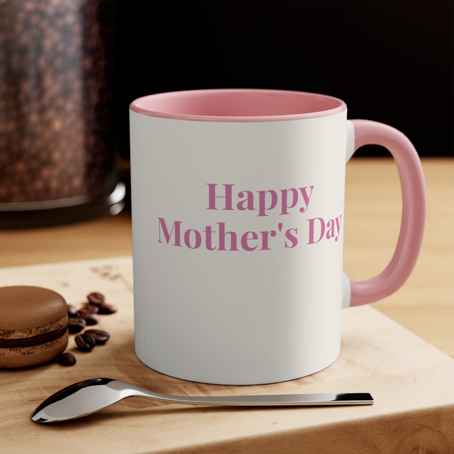 Happy Mother’s Day Floral Coffee Mug- Pink Rose Mother's Day Mug