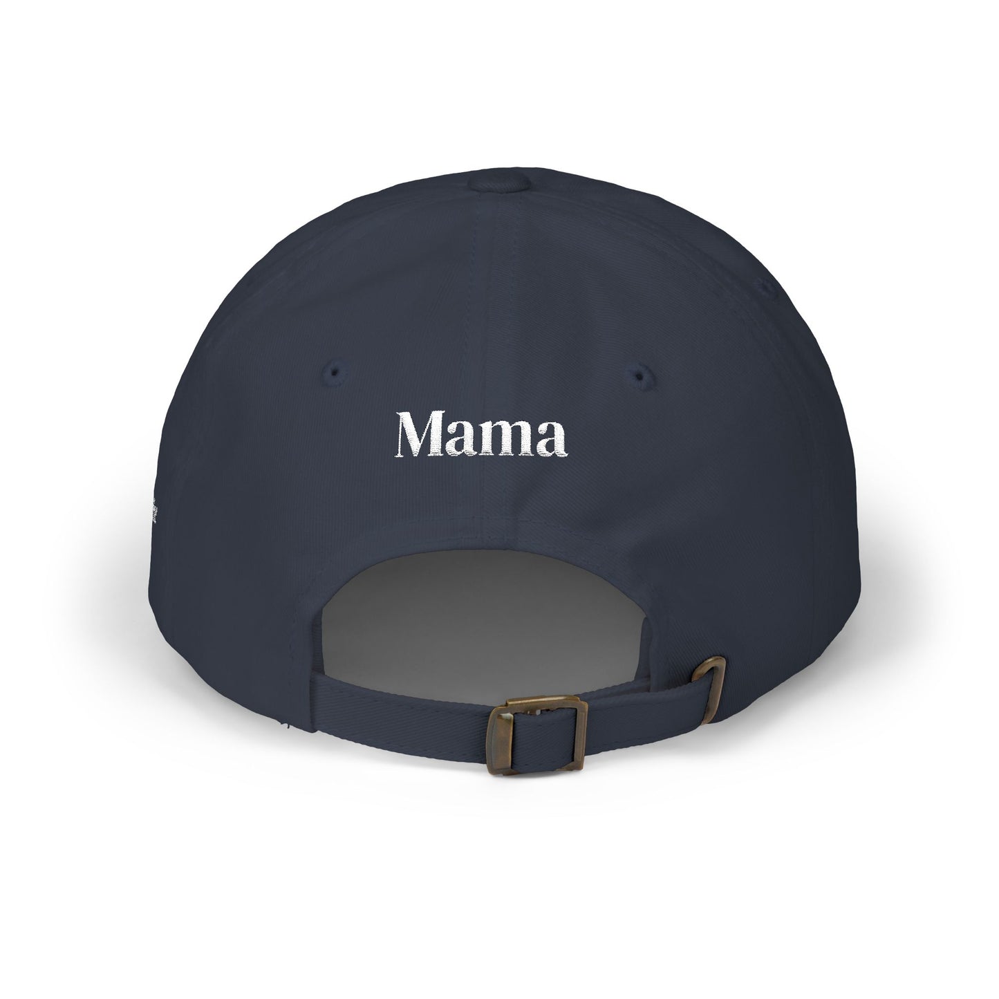 Embroidered Rose Floral Mama Dad Hat with Personalized Side Name