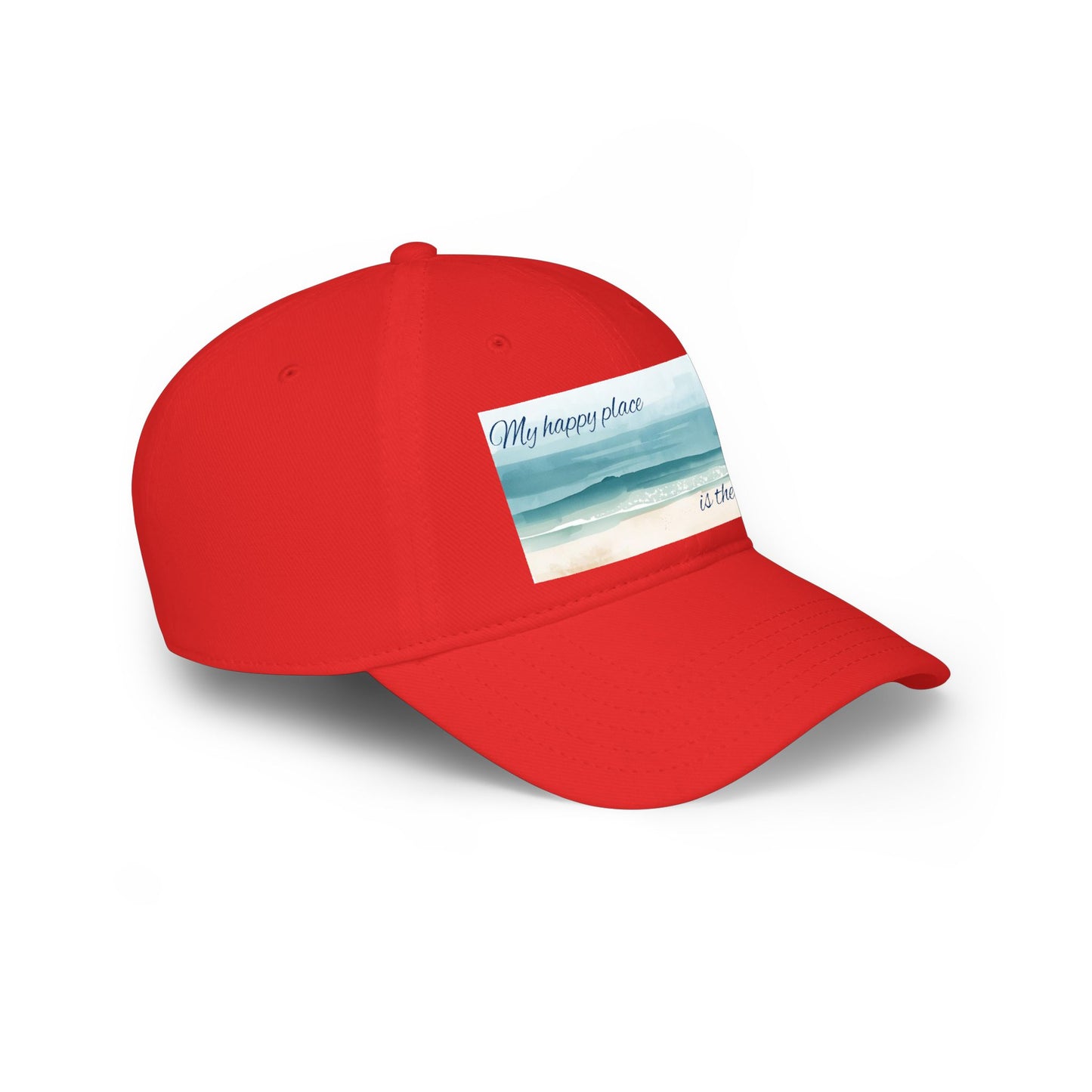 my happy place Is the sea Low Profile Baseball Cap