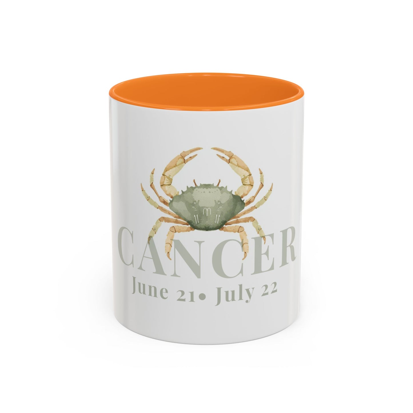 Cancer Zodiac Mug - June 21- July 22 Astrology Coffee Cup - Crab Zodiac Sign Mug - 15 oz.