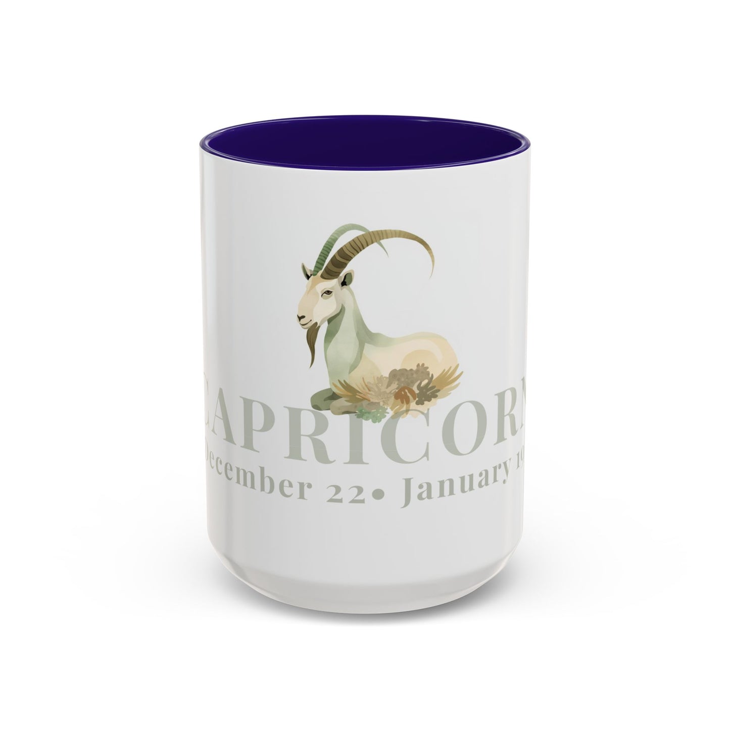 Capricorn Zodiac Mug - December 22- January 19 Astrology Coffee Cup - The Goat  Zodiac Sign Mug - 15 oz.