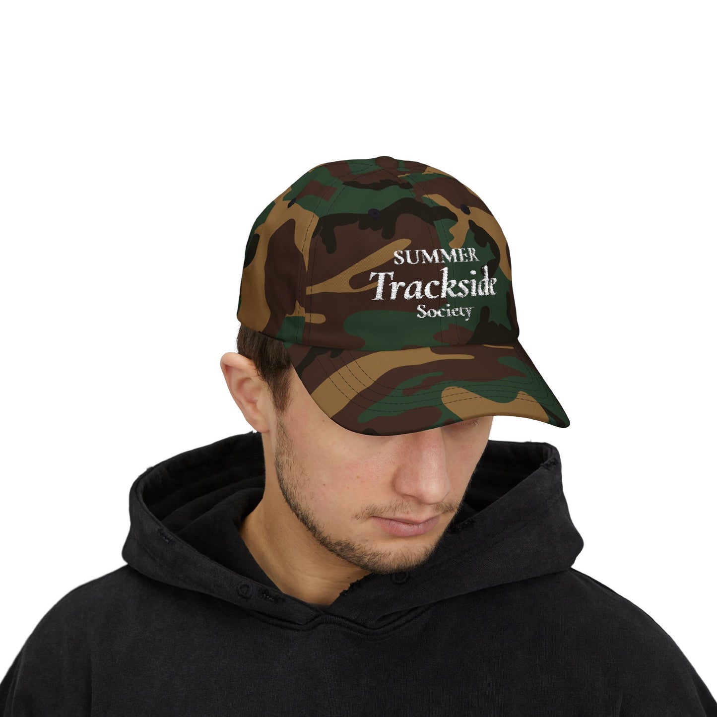 Trackside Society Classic Dad Cap — "Summer Trackside Society" Embroidered Baseball Hat
