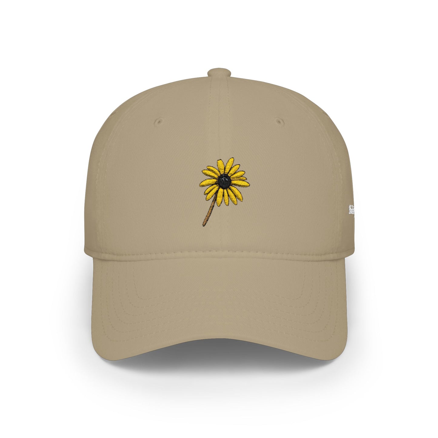 Black-Eyed Susan Mom Cap — Low Profile Baseball Hat with Embroidered flower