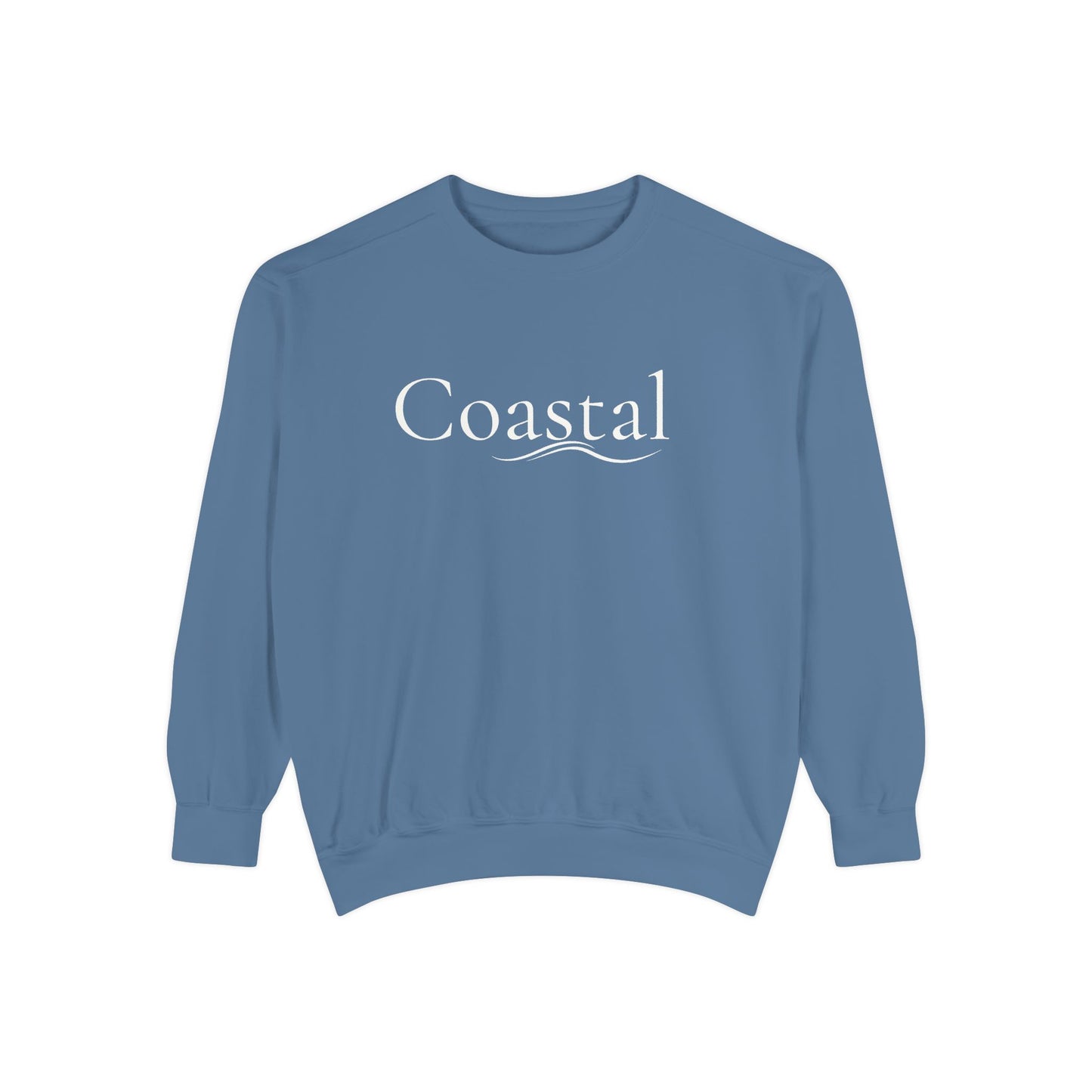 Beach Graphic Sweatshirt — Retro Wave Script Pullover