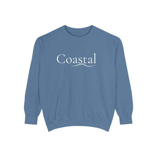Beach Graphic Sweatshirt — Retro Wave Script Pullover