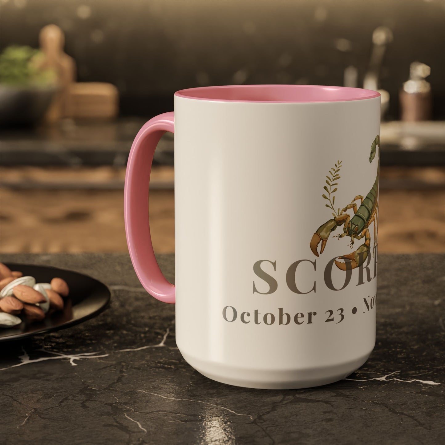 Scorpio Zodiac Mug - October 23 - November 21 Astrology Coffee Cup - Scorpion Zodiac Sign Mug - 15 oz.