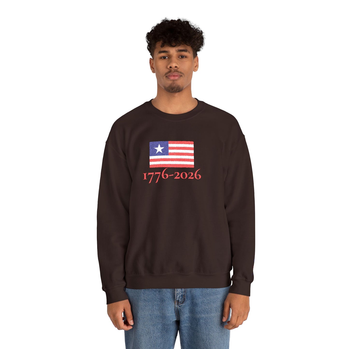 USA  1776–2026 Patriotic Crewneck Sweatshirt