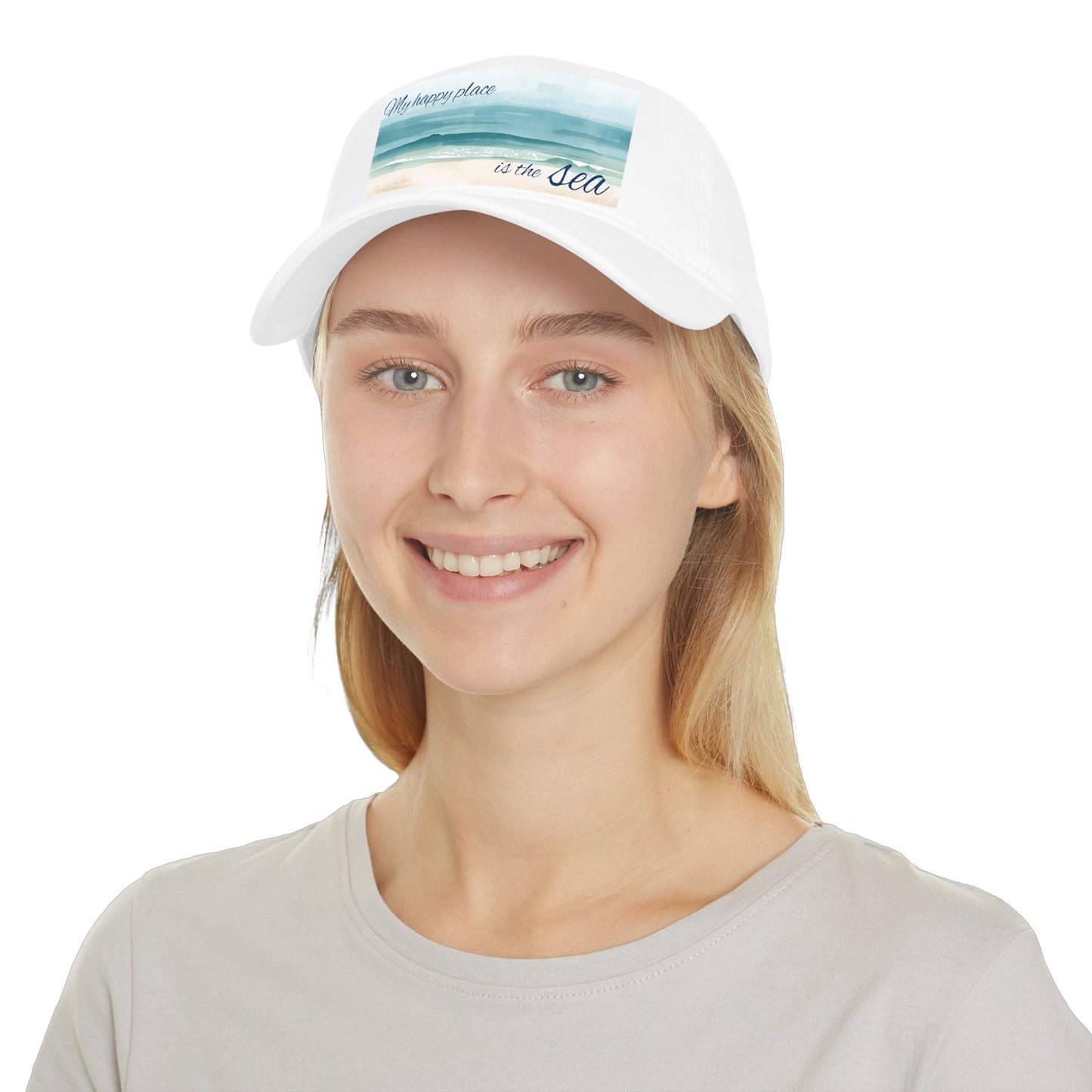 my happy place Is the sea Low Profile Baseball Cap