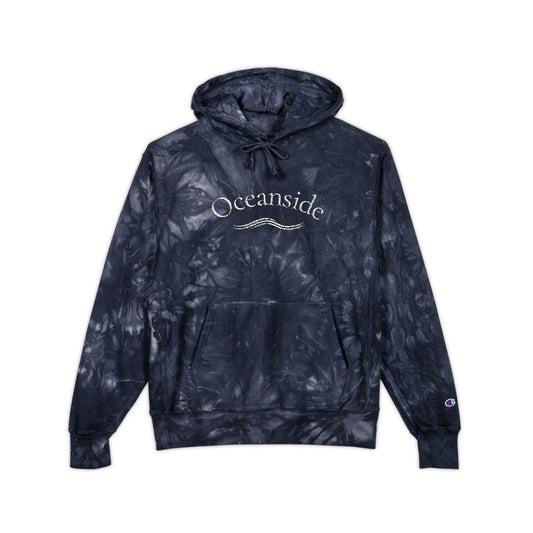 Oceanside Embroidered Tie-Dye Hoodie