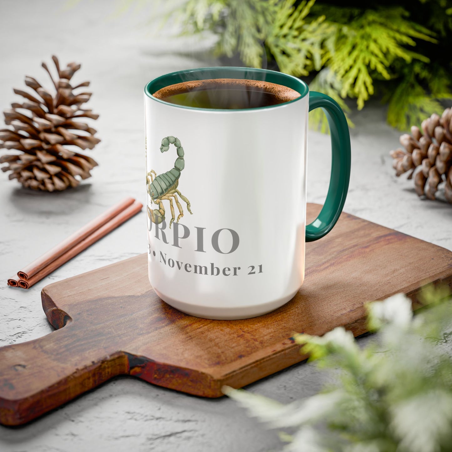 Scorpio Zodiac Mug - October 23 - November 21 Astrology Coffee Cup - Scorpion Zodiac Sign Mug - 15 oz.