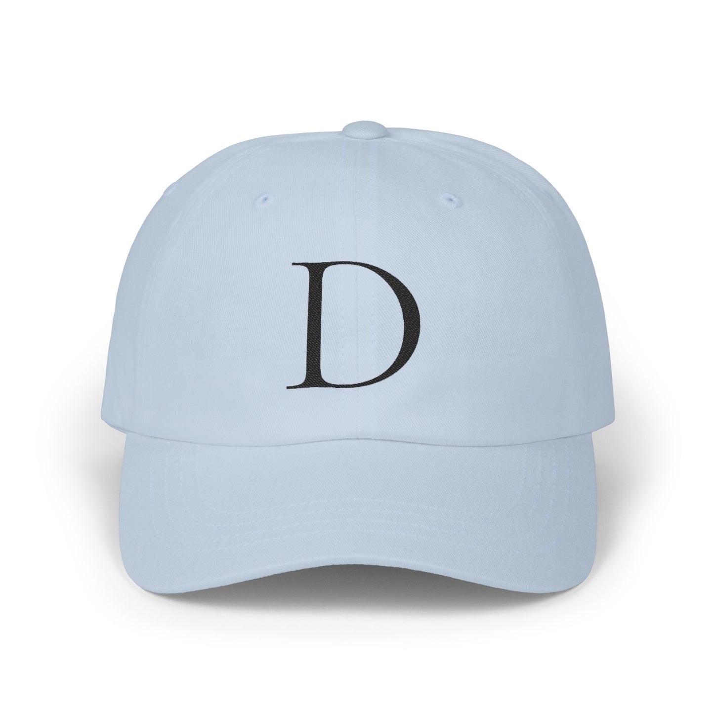 Wear My Story Embroidered Initial Hat - Letter D on the Classic Dad Cap