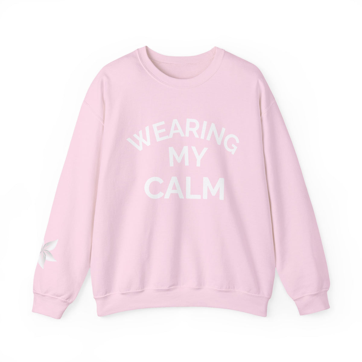 Wearing My Calm Crewneck Sweatshirt, Cozy Unisex Sweatshirt, Relaxed Fit Apparel, Gift for Mindfulness Lovers, Everyday Comfort Wear, [...]