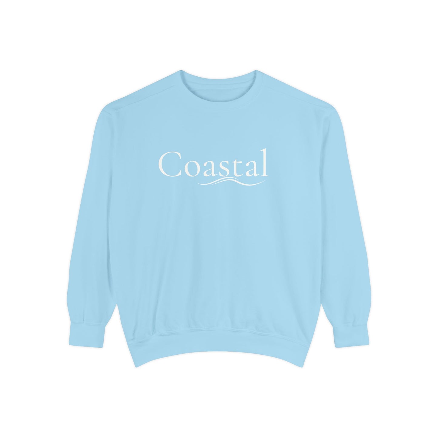 Beach Graphic Sweatshirt — Retro Wave Script Pullover