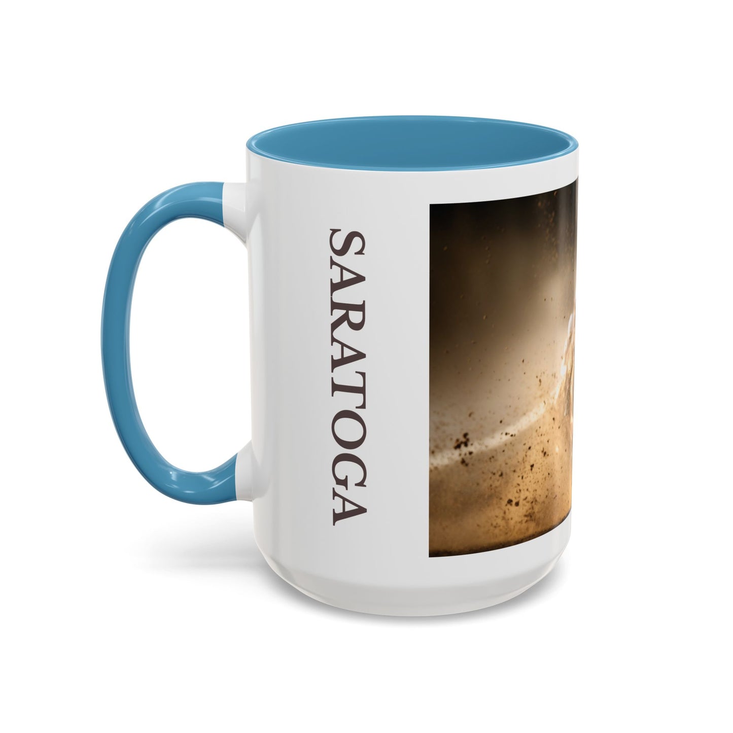 Horse-Inspired Saratoga Coffee Mug, Equestrian Town-Inspired Accent Coffee Mug, 15oz