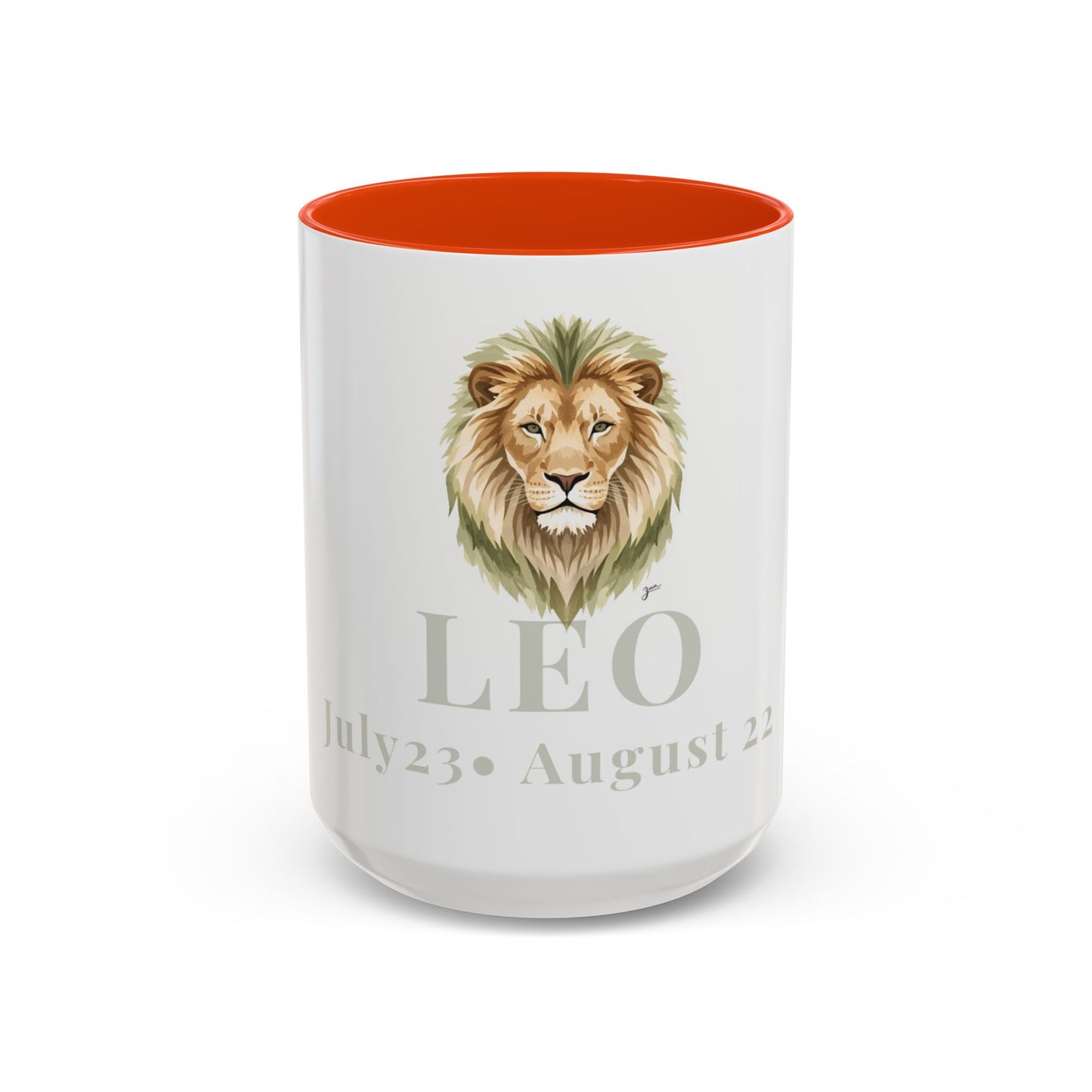 Leo Zodiac Mug - July 23 - August 22 Astrology Coffee Cup - Lion Zodiac Sign Mug - 15 oz.