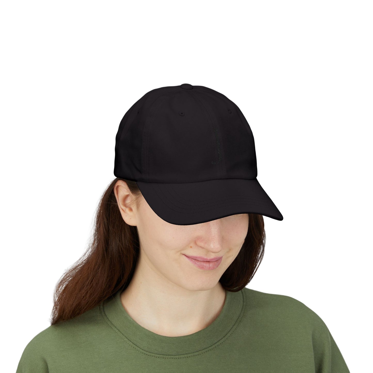 Wear My Story Embroidered Initial Hat - Letter J on the Classic Dad Cap