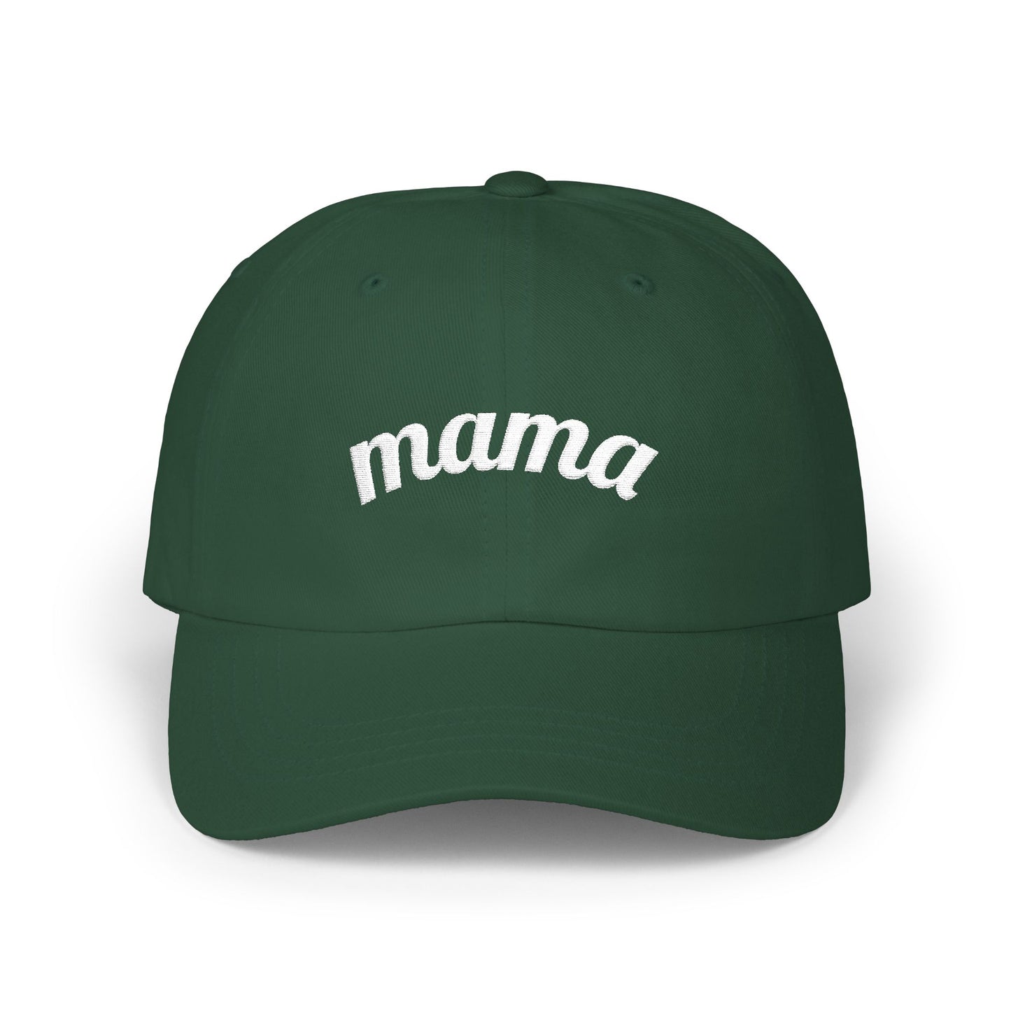 Mama Script embroidered baseball Cap - # 1 back detail