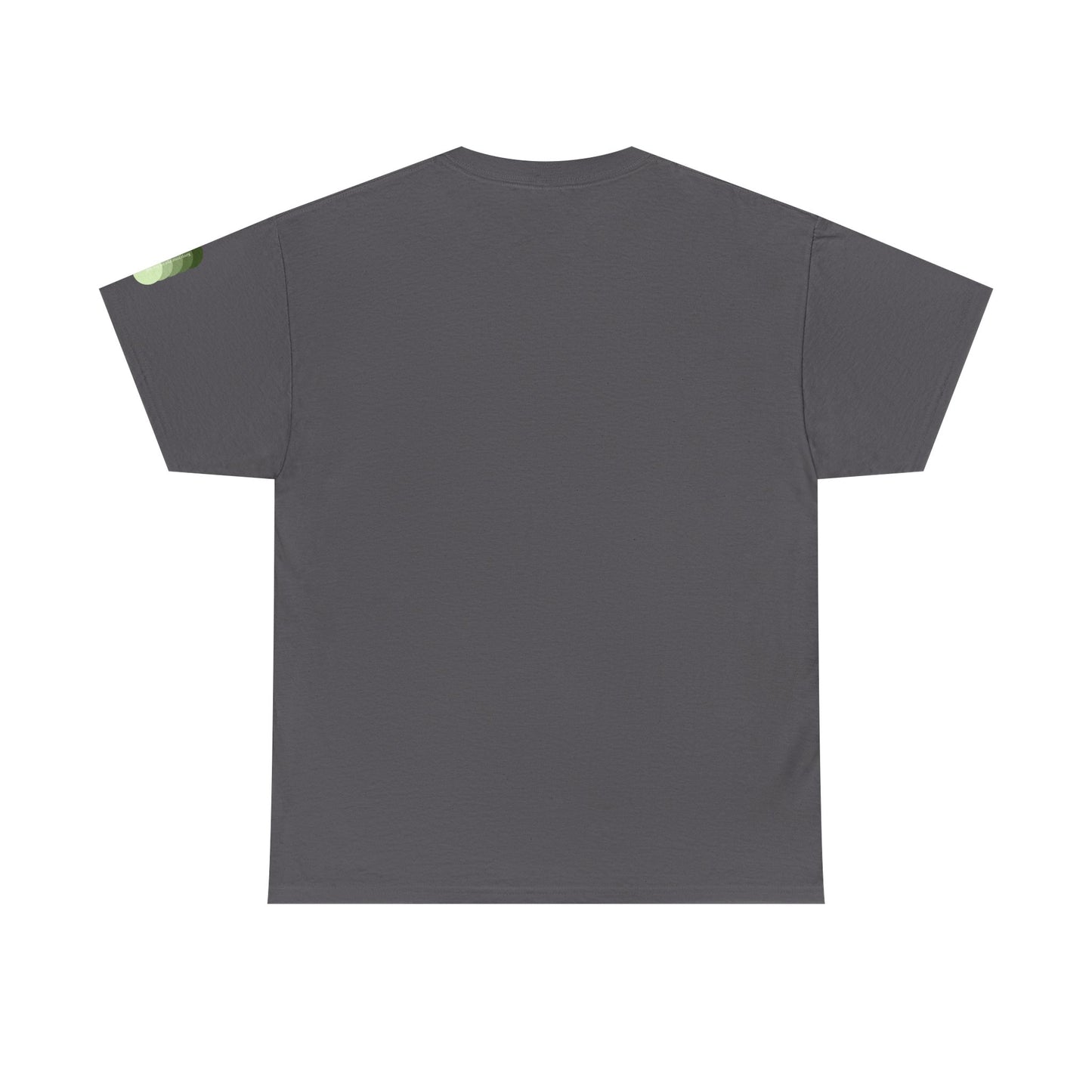Sea Glass Drift Unisex Heavy Cotton Tee – Abstract Coastal Wave Graphic Shirt | Minimalist Sage Green Aesthetic Tee