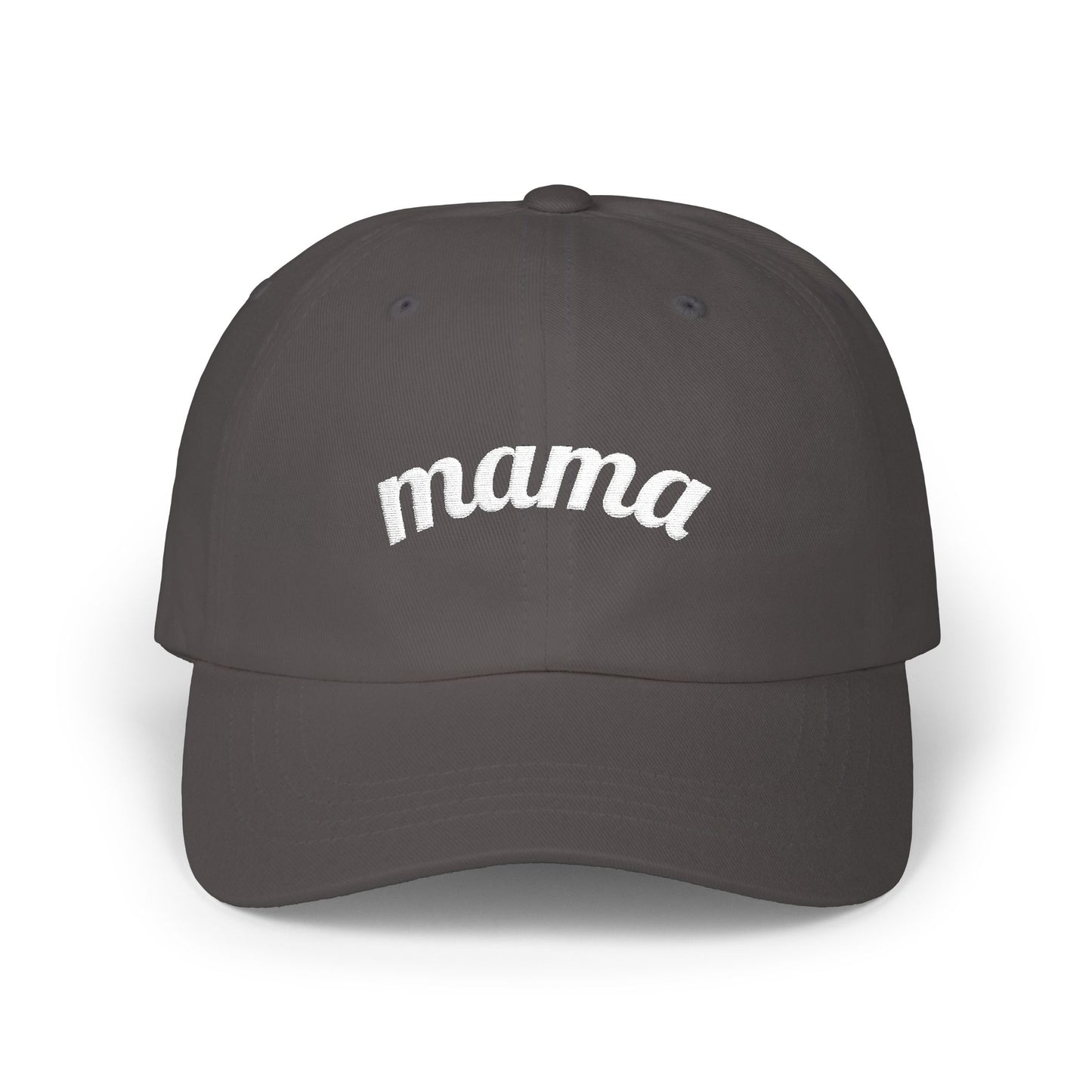 Mama Script embroidered baseball Cap - # 1 back detail