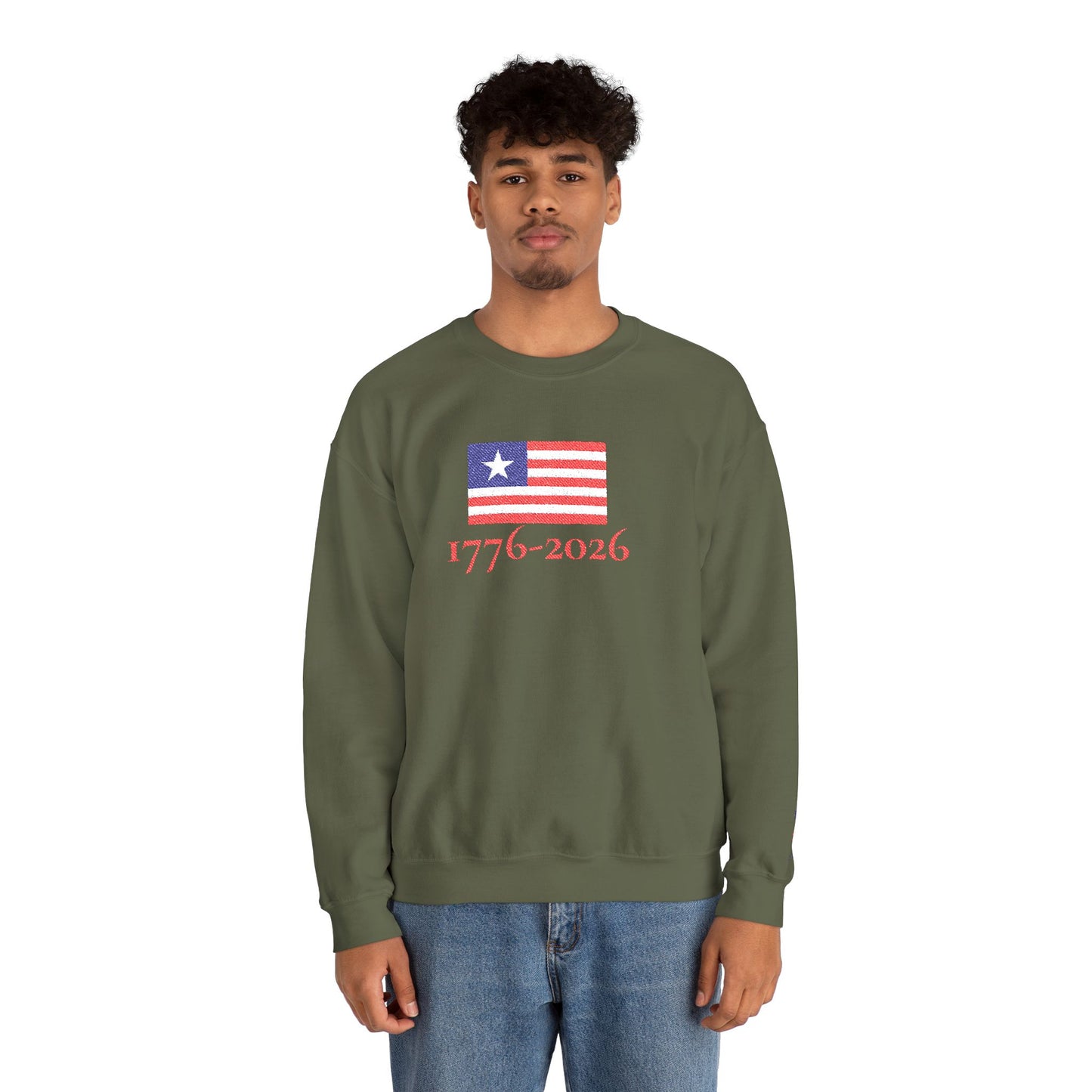 USA  1776–2026 Patriotic Crewneck Sweatshirt