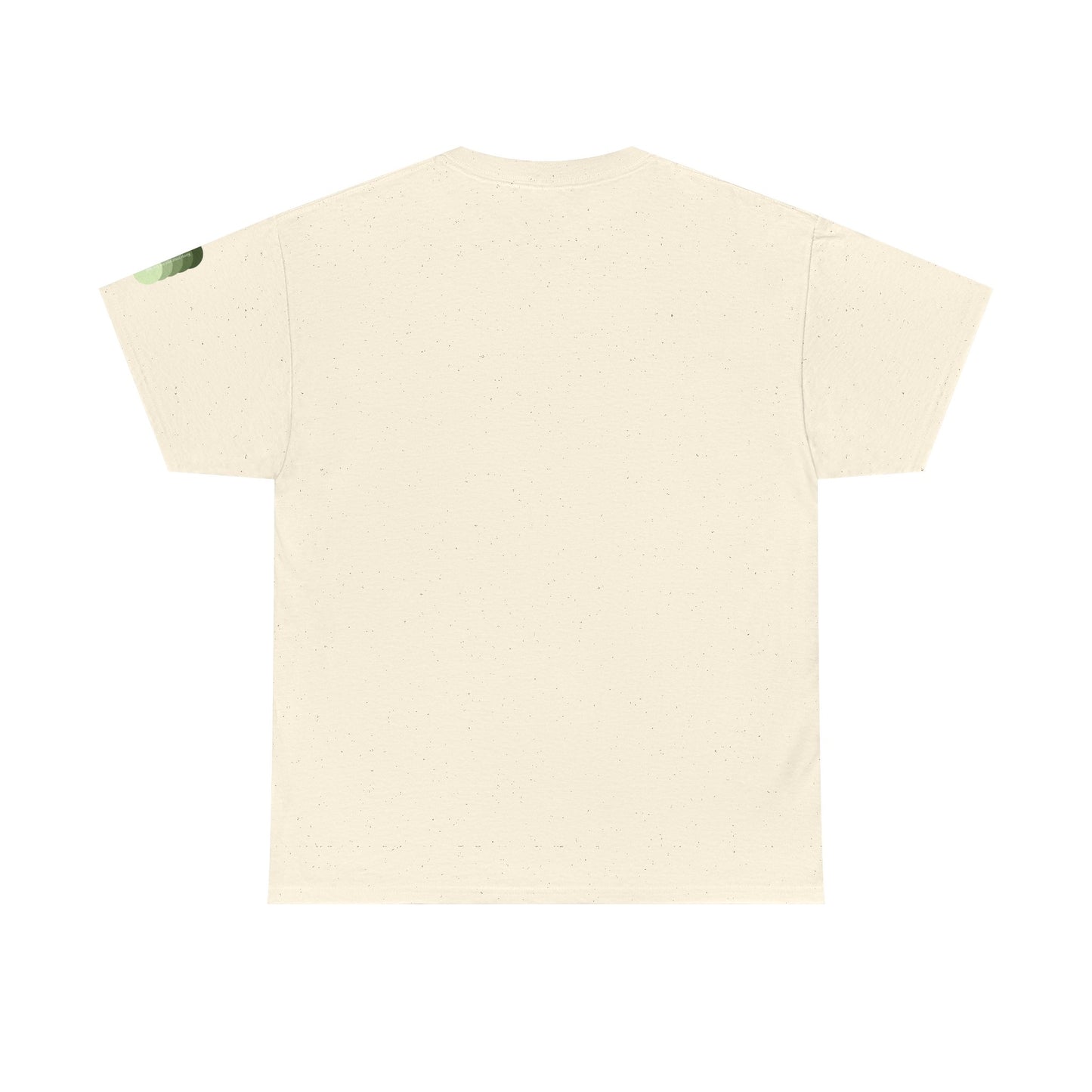 Sea Glass Drift Unisex Heavy Cotton Tee – Abstract Coastal Wave Graphic Shirt | Minimalist Sage Green Aesthetic Tee