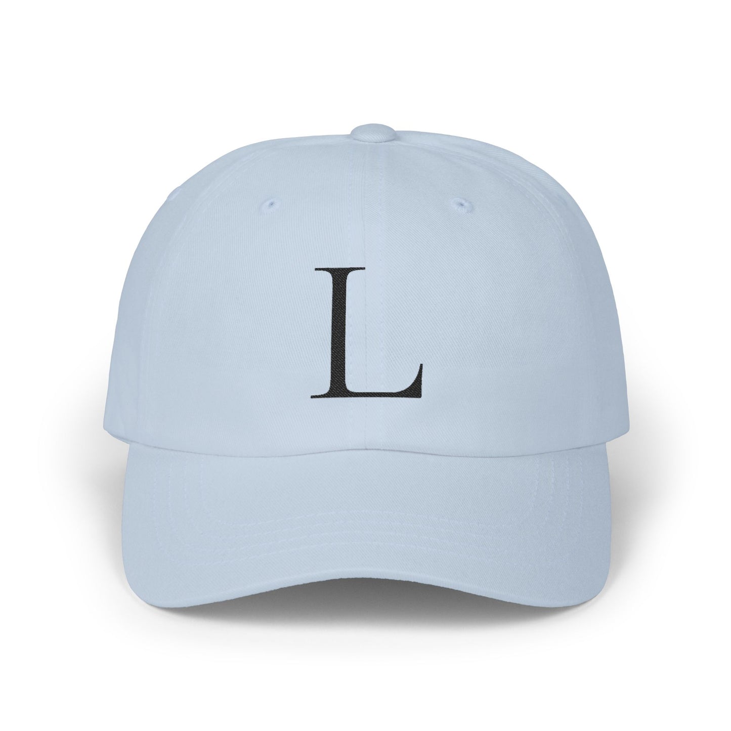 Wear My Story Embroidered Initial Hat - Letter L on the Classic Dad Cap