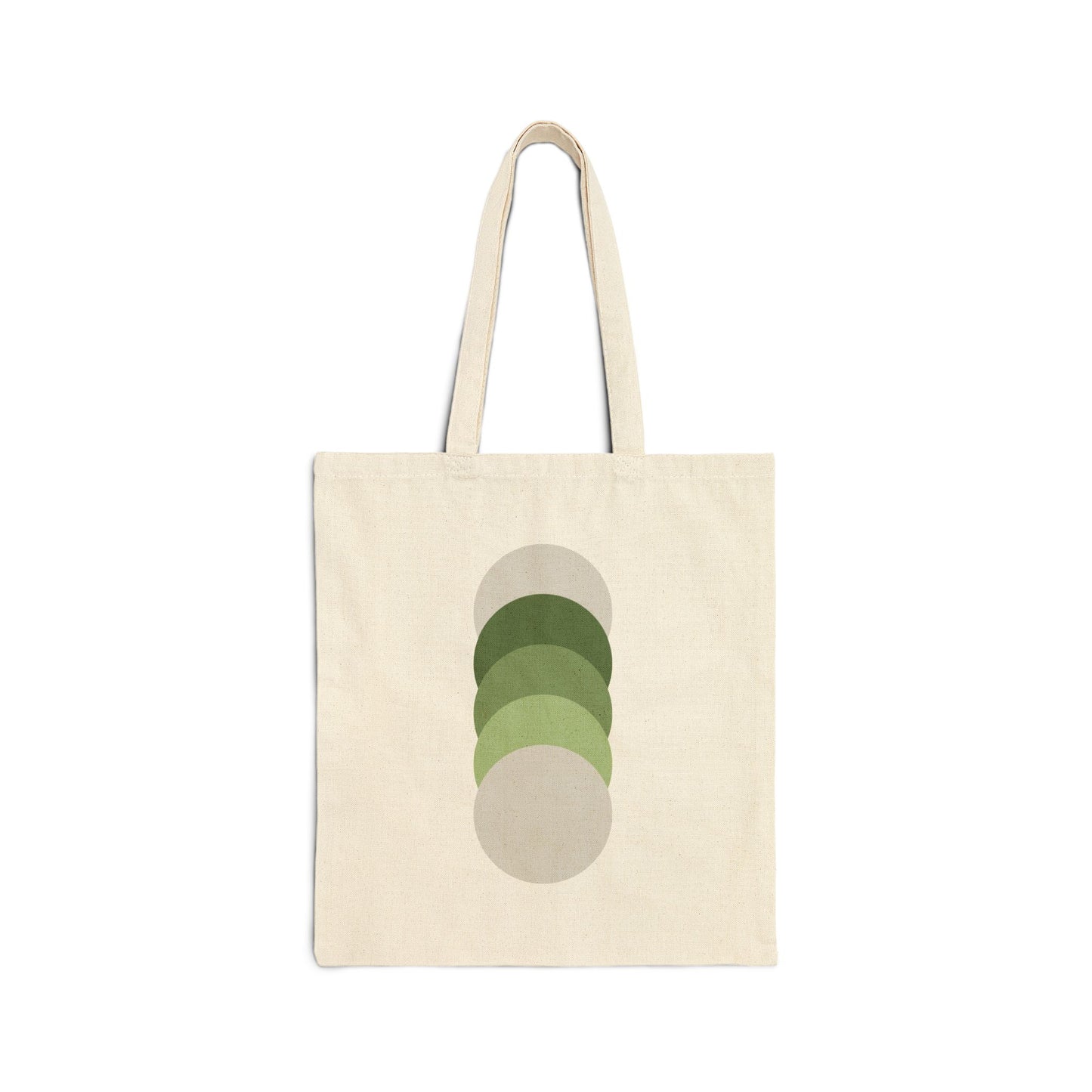 Stay Centered Minimalist Cotton Canvas Tote Bag – Sage Green Wellness Aesthetic Everyday Carryall