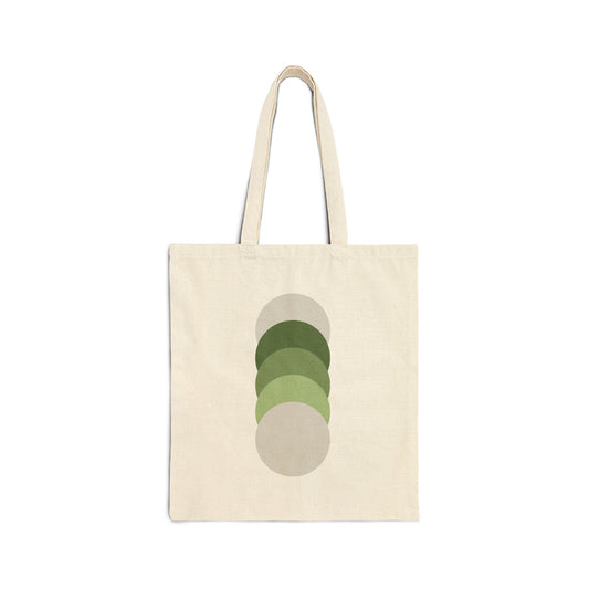 Stay Centered Minimalist Cotton Canvas Tote Bag – Sage Green Wellness Aesthetic Everyday Carryall