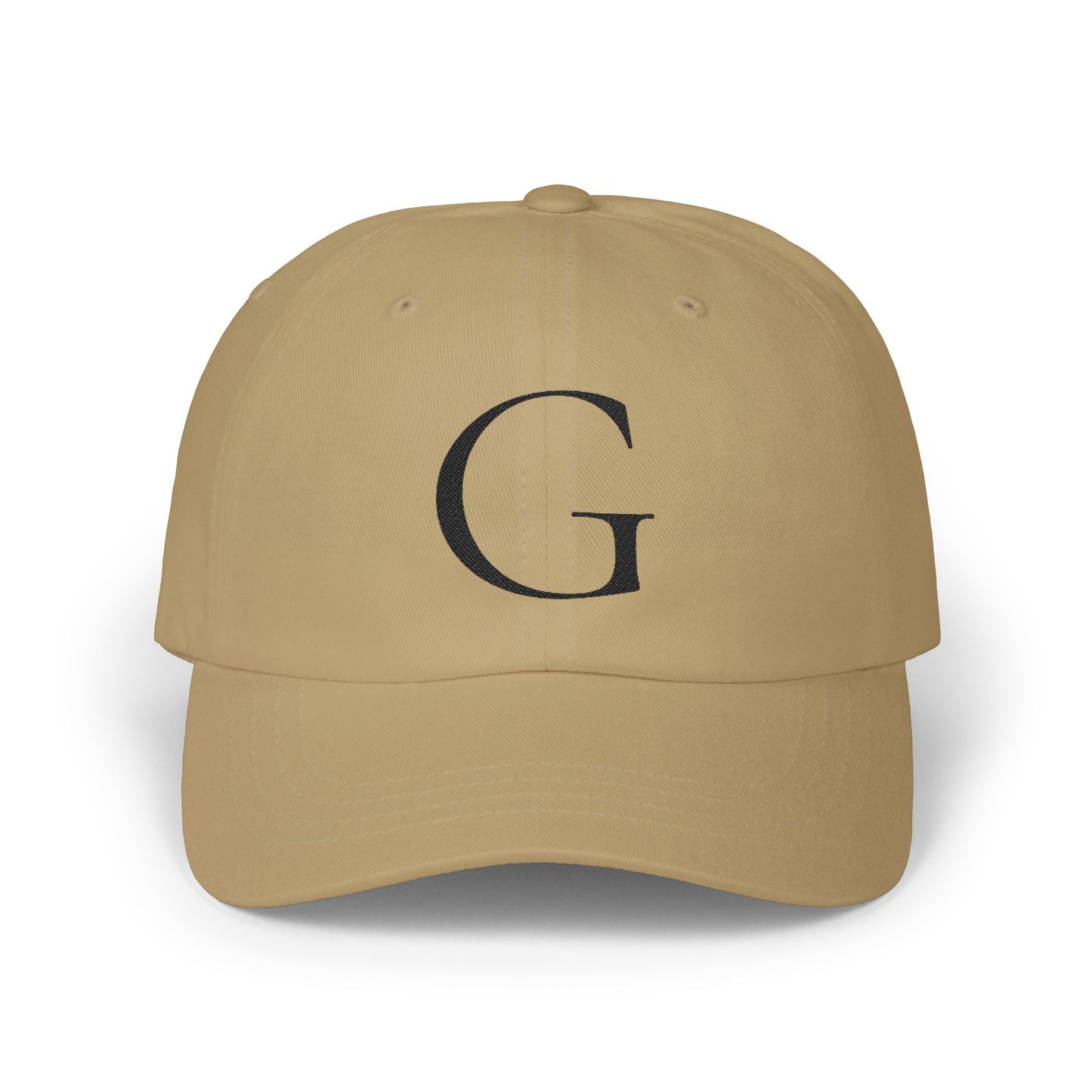 Wear My Story Embroidered Initial Hat - Letter G on the Classic Dad Cap
