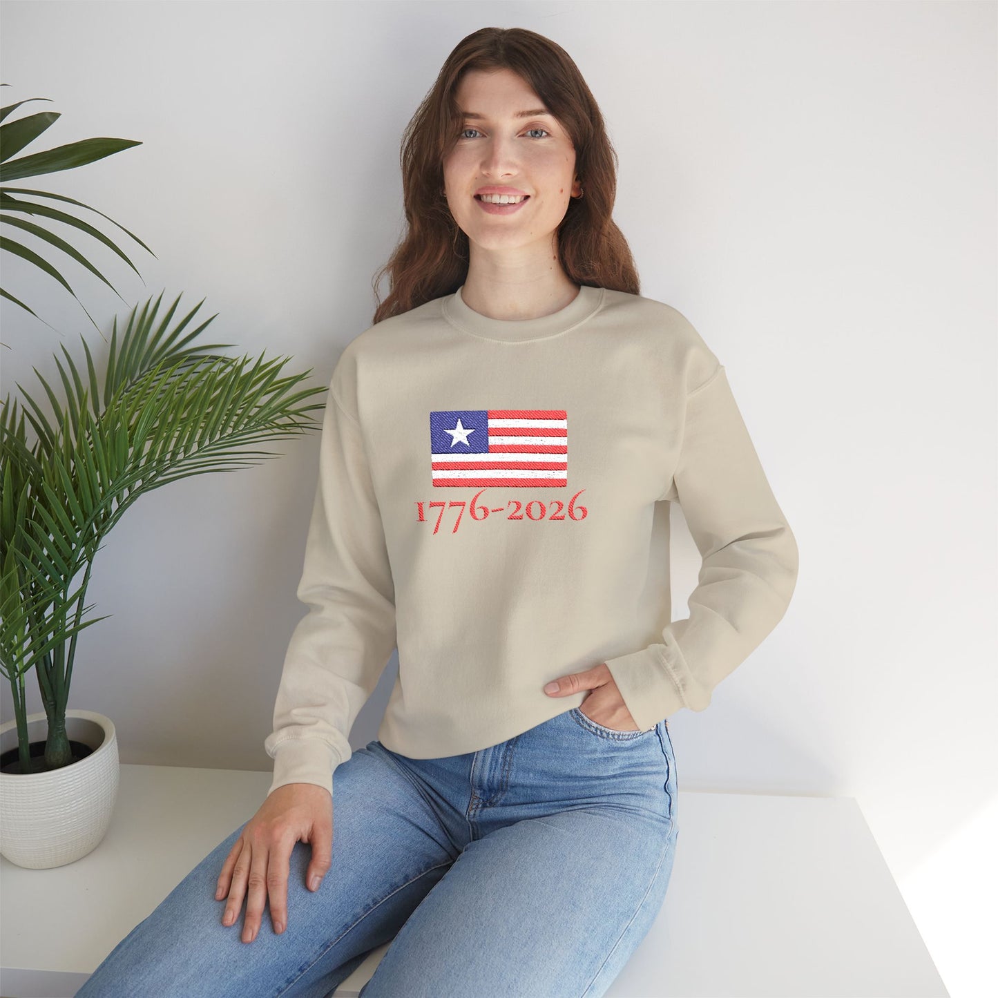 USA  1776–2026 Patriotic Crewneck Sweatshirt