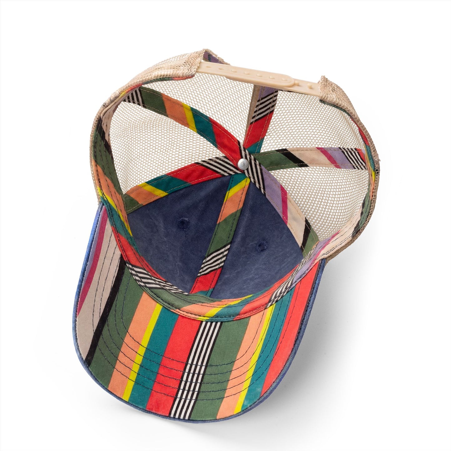 Vintage America Women’s Washed Mesh-Back Cap – Embroidered Olive Heritage Flag Hat