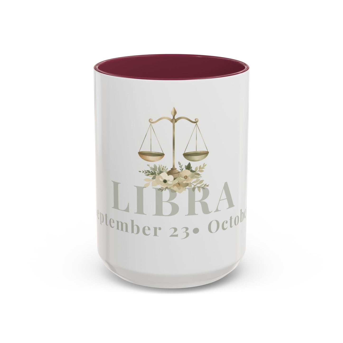 Libra Zodiac Mug - September 23 - October 22 Astrology Coffee Cup - Scales Zodiac Sign Mug - 15 oz.