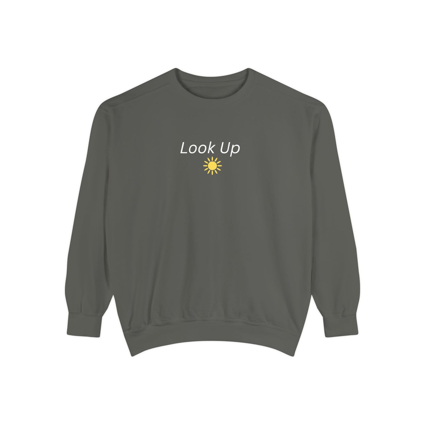 Look Up Sweatshirt- Minimal Sun Crewneck