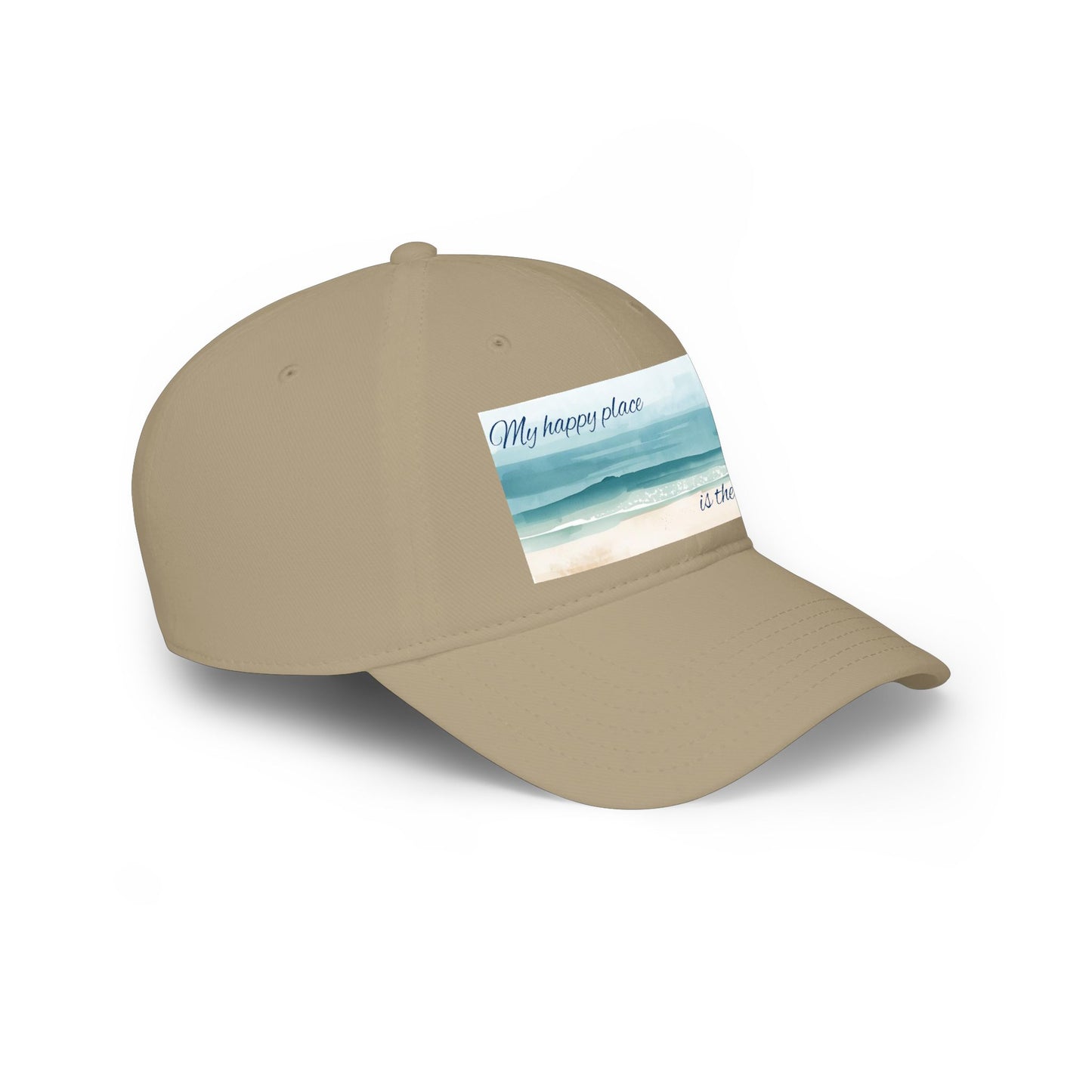 my happy place Is the sea Low Profile Baseball Cap