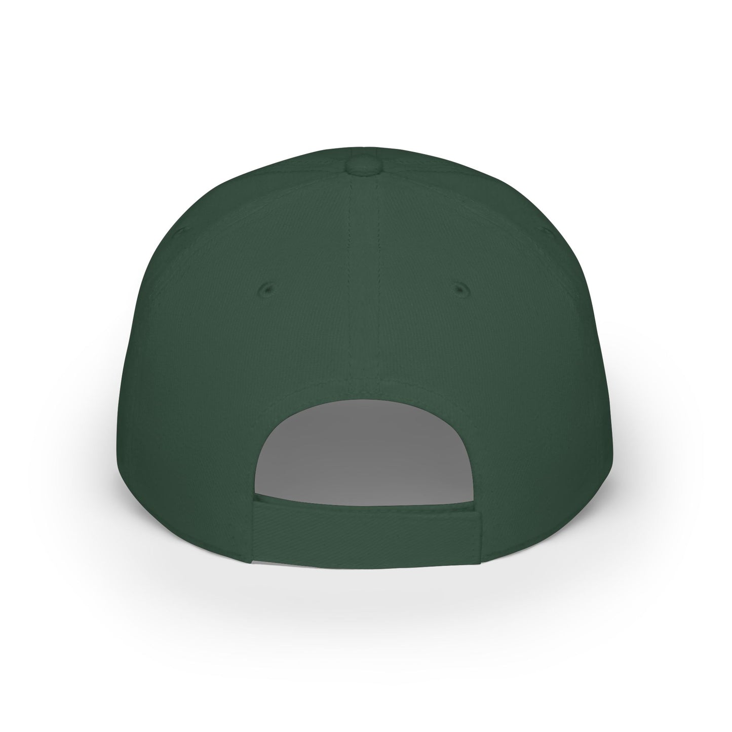 my happy place Is the sea Low Profile Baseball Cap with wave accent