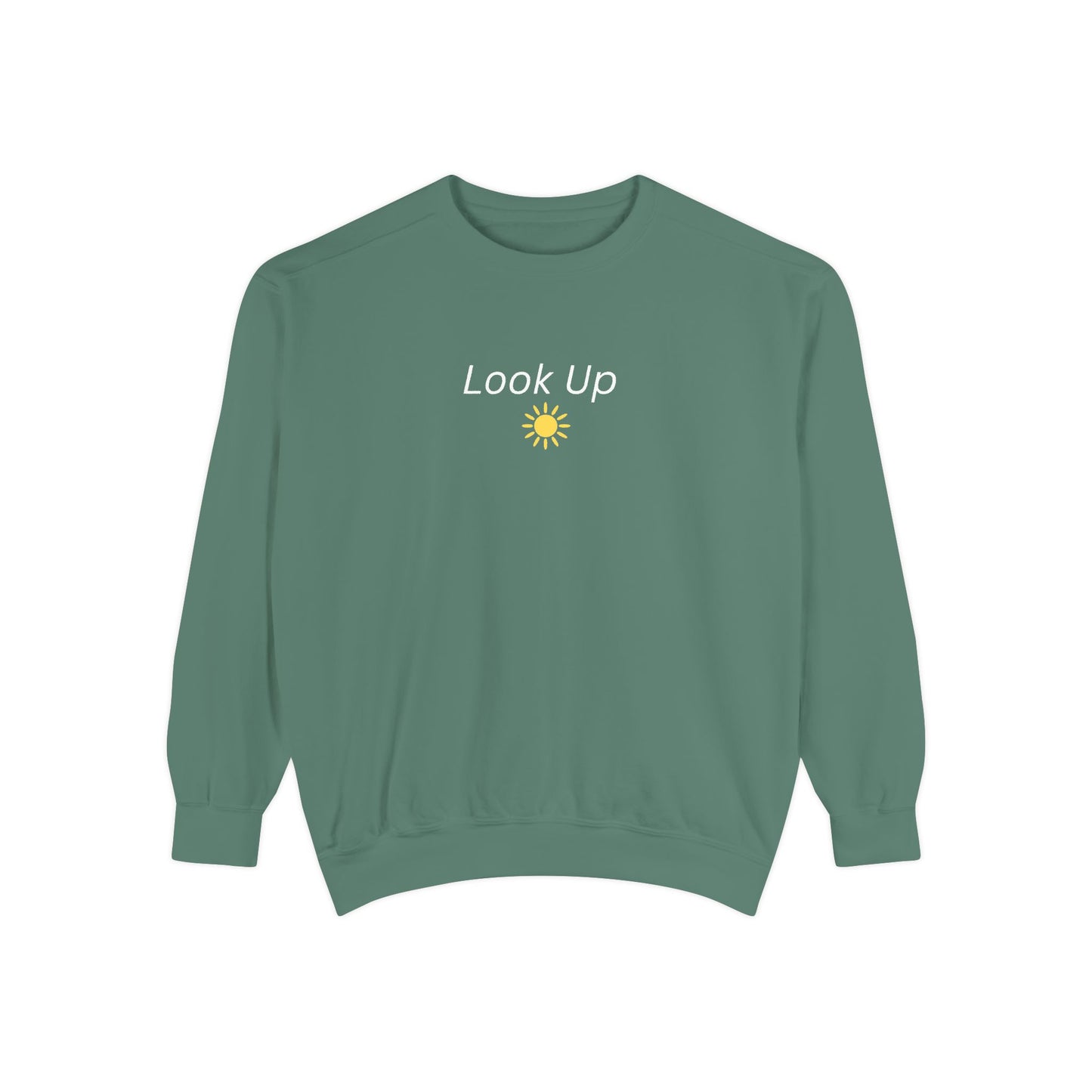 Look Up Sweatshirt- Minimal Sun Crewneck