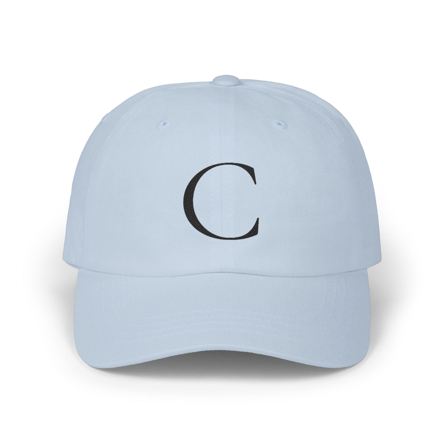 Wear My Story Embroidered Initial Hat - Letter C on the Classic Dad Cap