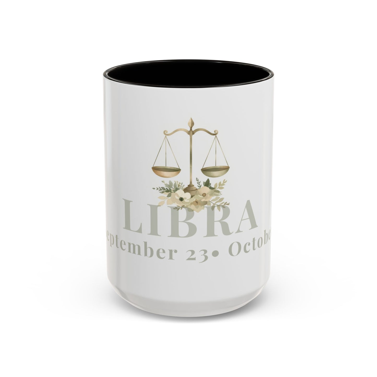 Libra Zodiac Mug - September 23 - October 22 Astrology Coffee Cup - Scales Zodiac Sign Mug - 15 oz.