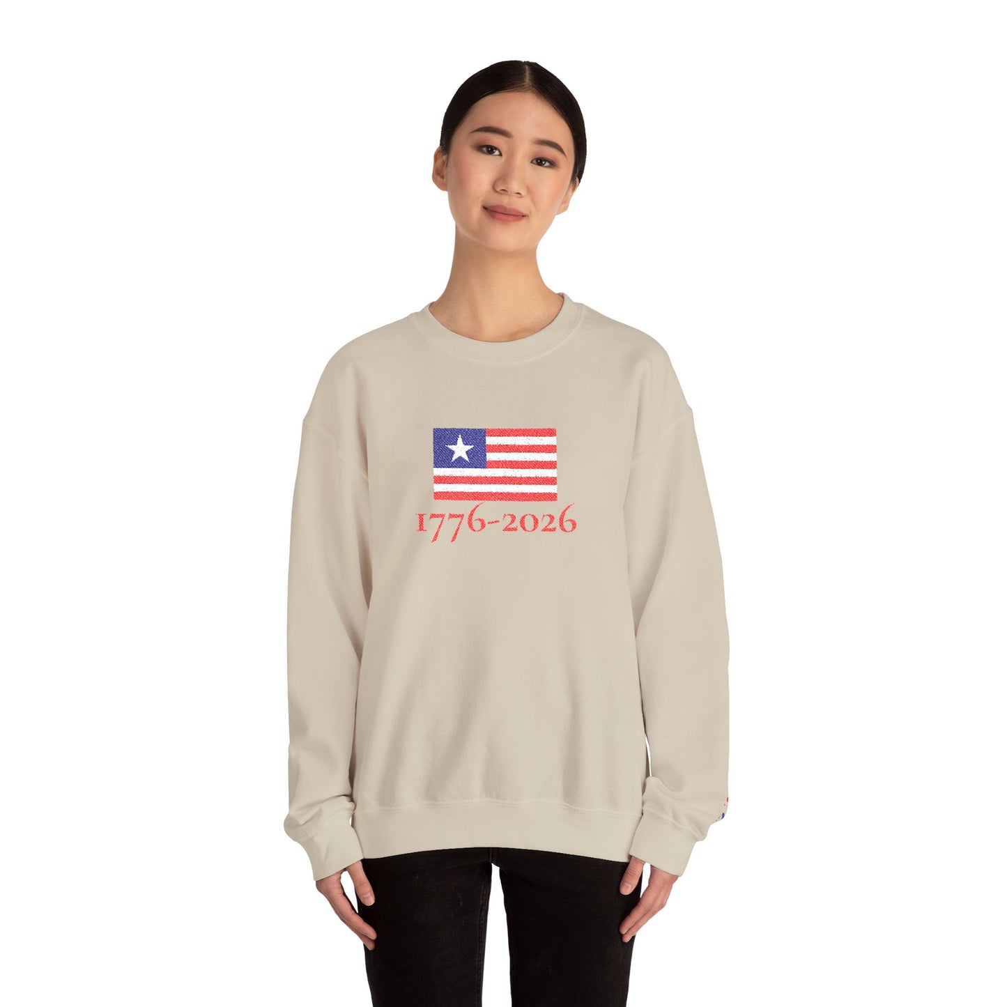 USA  1776–2026 Patriotic Crewneck Sweatshirt