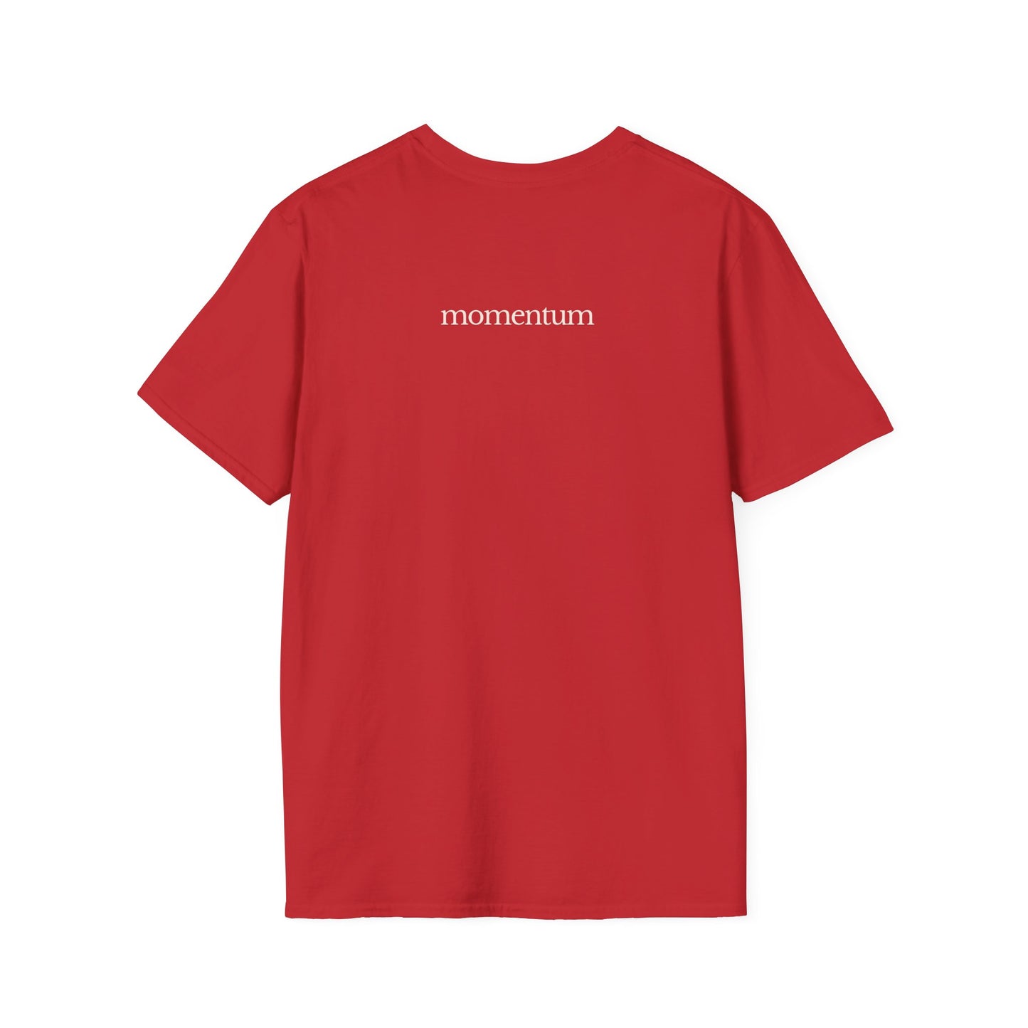 think < do > Unisex Softstyle T-Shirt | Minimalist Inspirational Tee with Momentum Back Detail