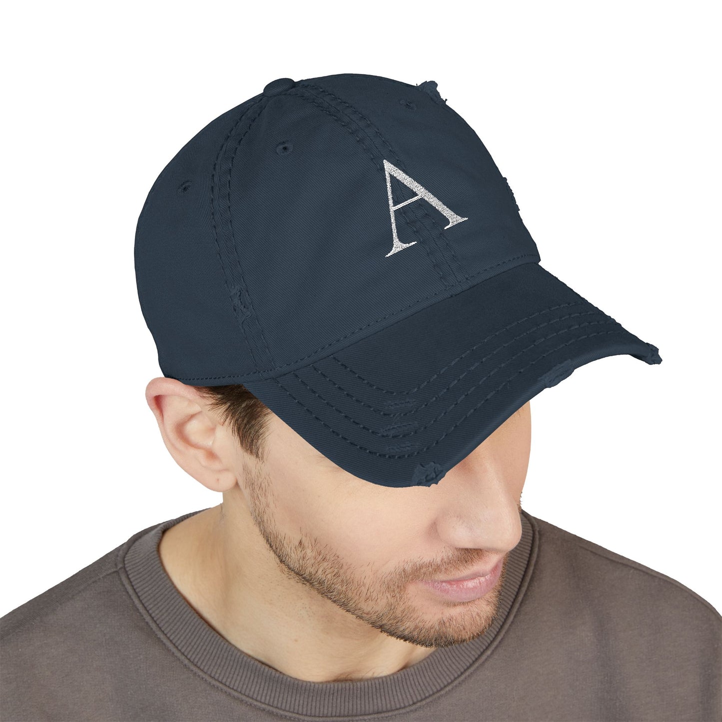 Custom Initial Embroidered Hat/Personalized Monogram Dad Cap (A-Z)