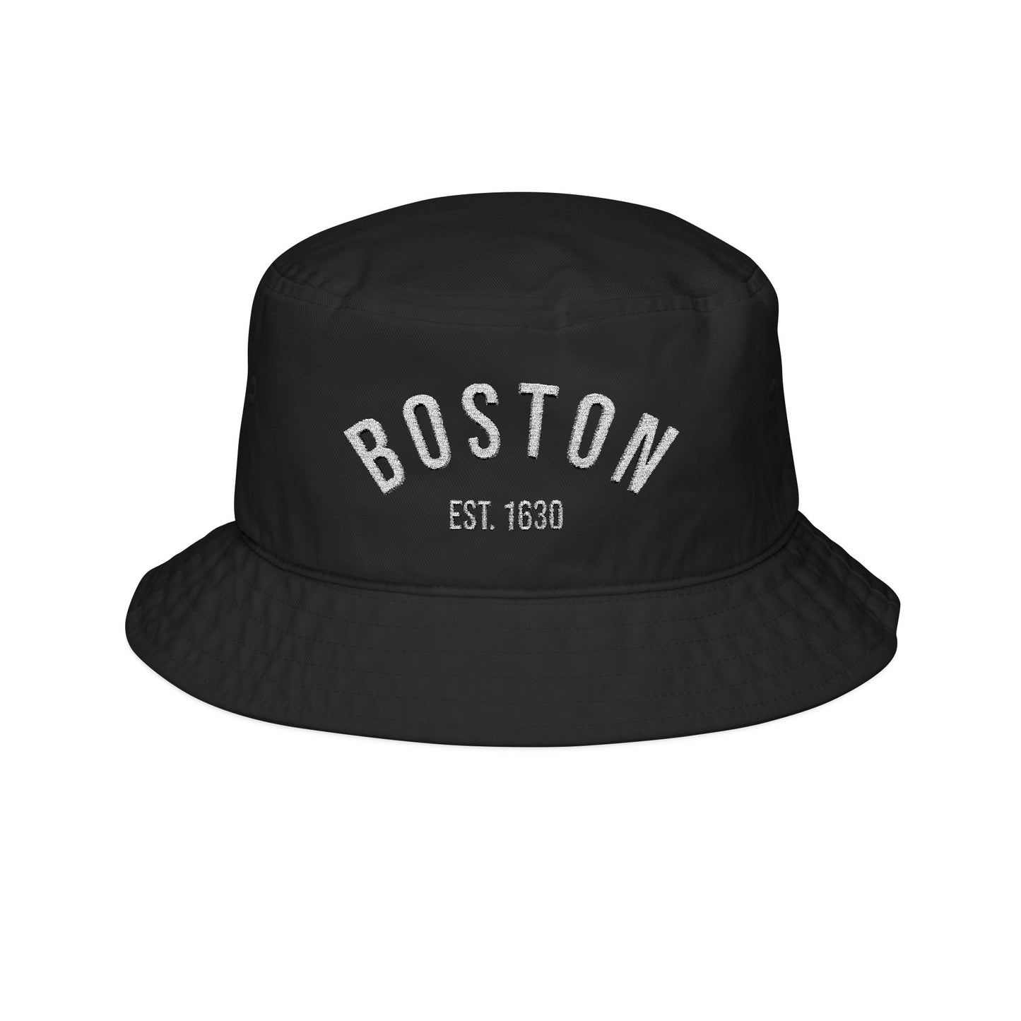 Wear My Story -Boston Embroidered Bucket Hat, Stylish Summer Accessory, Trendy Sun Protection, Unique Gift Idea, Perfect for Festivals, Outdoor Adventures