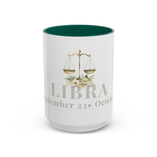 Libra Zodiac Mug - September 23 - October 22 Astrology Coffee Cup - Scales Zodiac Sign Mug - 15 oz.