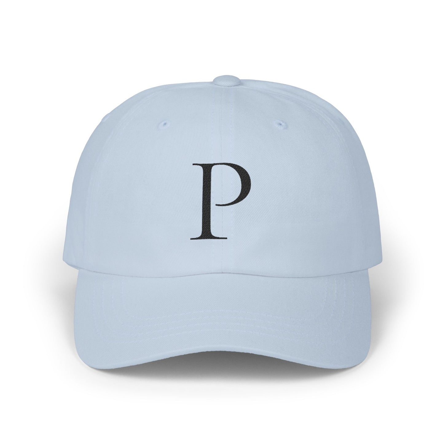 Wear My Story Embroidered Initial Hat - Letter P on the Classic Dad Cap