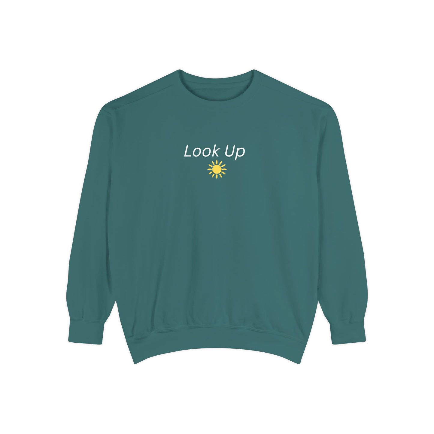 Look Up Sweatshirt- Minimal Sun Crewneck