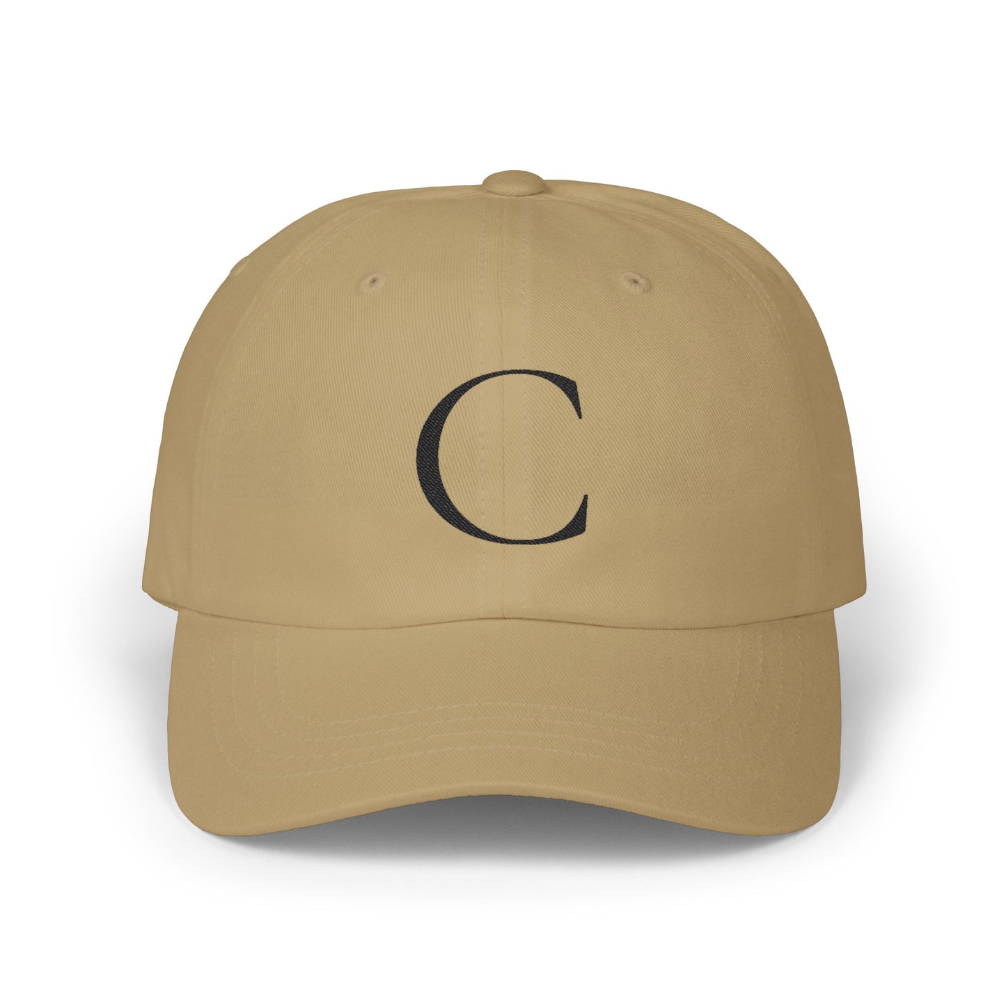 Wear My Story Embroidered Initial Hat - Letter C on the Classic Dad Cap
